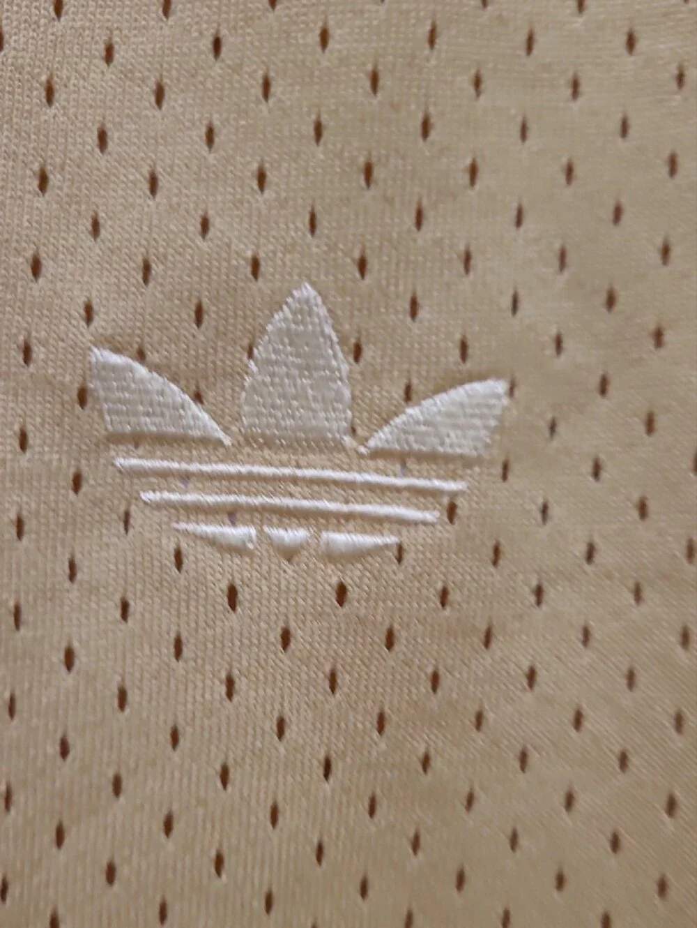 adidas Pale Yellow Perforated Zip-Up Shirt Jacket
